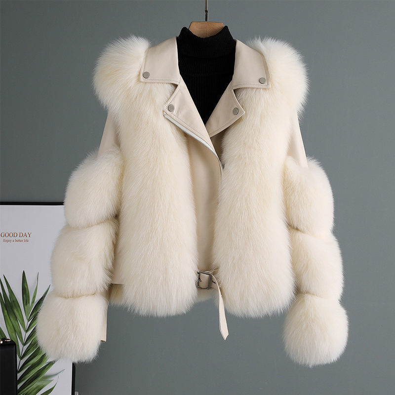 Women brown Cropped Faux Fur Crop Jackets Lapel Neck Womens Top Coat Hooded Winter Jacket Pellicce casaco de pele Coats