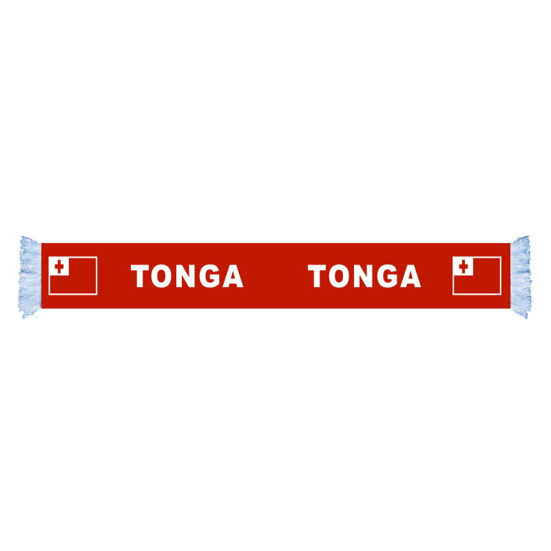 Image of TONGA Flag Scarf Factory Supply Good Price Polyester Satin Scarf