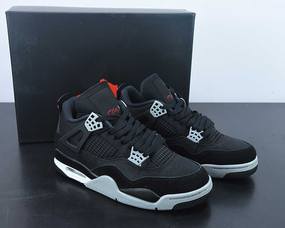 2022 Release Boots Jumpman 4 Black Canvas Basketball Shoes Black/Light Steel Grey-White-Fire Red Outdoor Trainers Sports Sneaker With Original Box, #1
2022 Release Boots Jumpman 4 Black Canvas Basketball Shoes Black/Light Steel Grey-White-Fire Red Outdoor Trainers Sports Sneaker With Original Box, #1