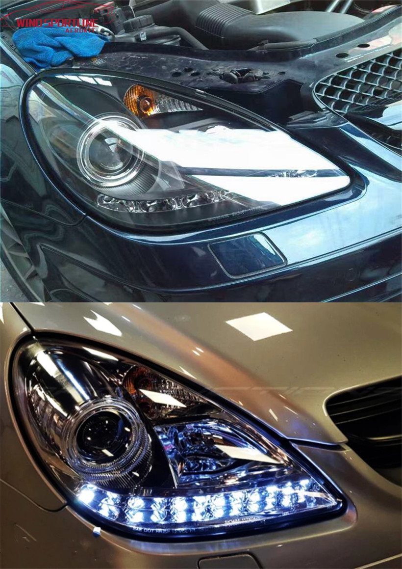 Car Styling LED Headlight For Benz R170 2004-2011 SLK200 SLK320 High Beam DRL Turn Signal Fog Lamp Driving Headlights