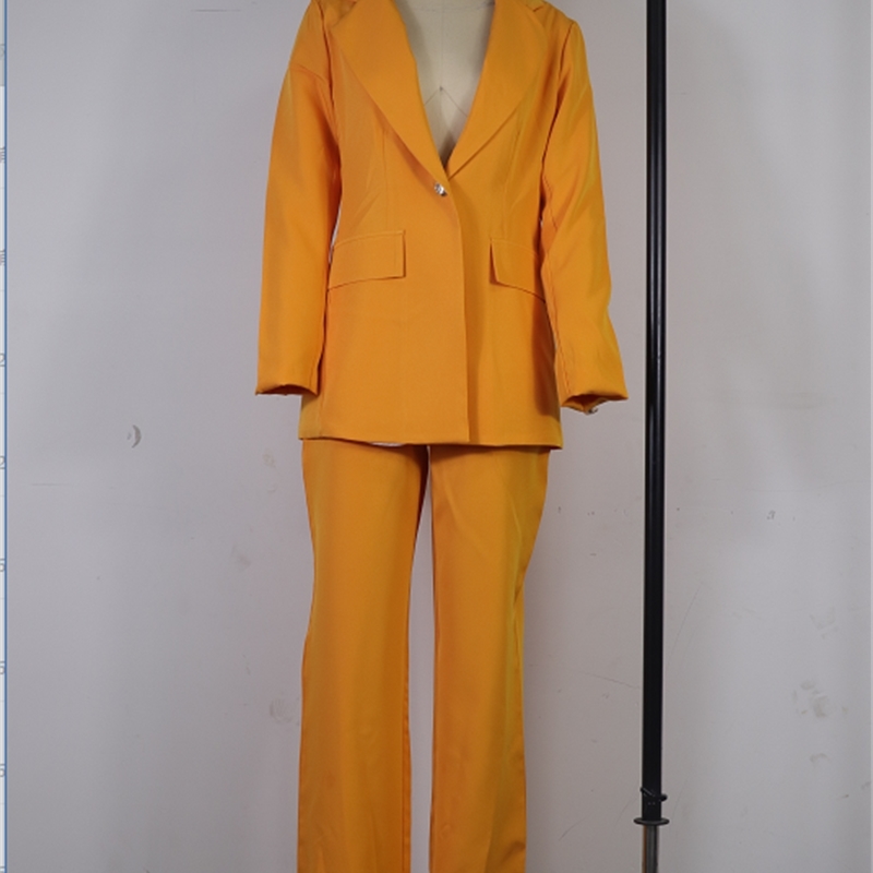 Women s Checked Slim Lapel Suit Set Spring Autumn Casual Elegant Office Lady Long Sleeve Jacket High Waist Trousers Sets 220819