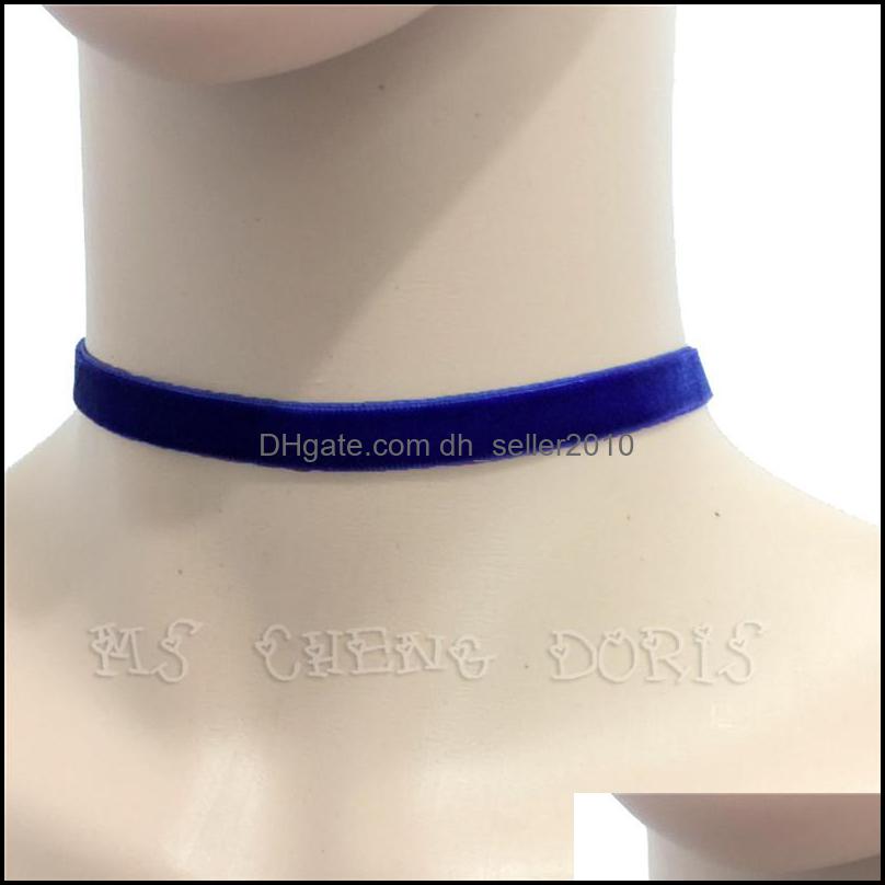 Chokers Punk Gothic Veet Choker Necklace Tattoo Necklaces Women Chocker Collares Mujer Collier Femme Bijoux Drop Deliver Dhseller2010 Dhiwh