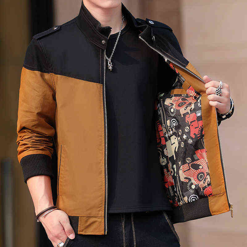 Mens Bomber Jacket 2022 New Spring Men's Fashion Jacket Coat Casual Stand Collar Windbreakers Men Fashion Clothing G220818