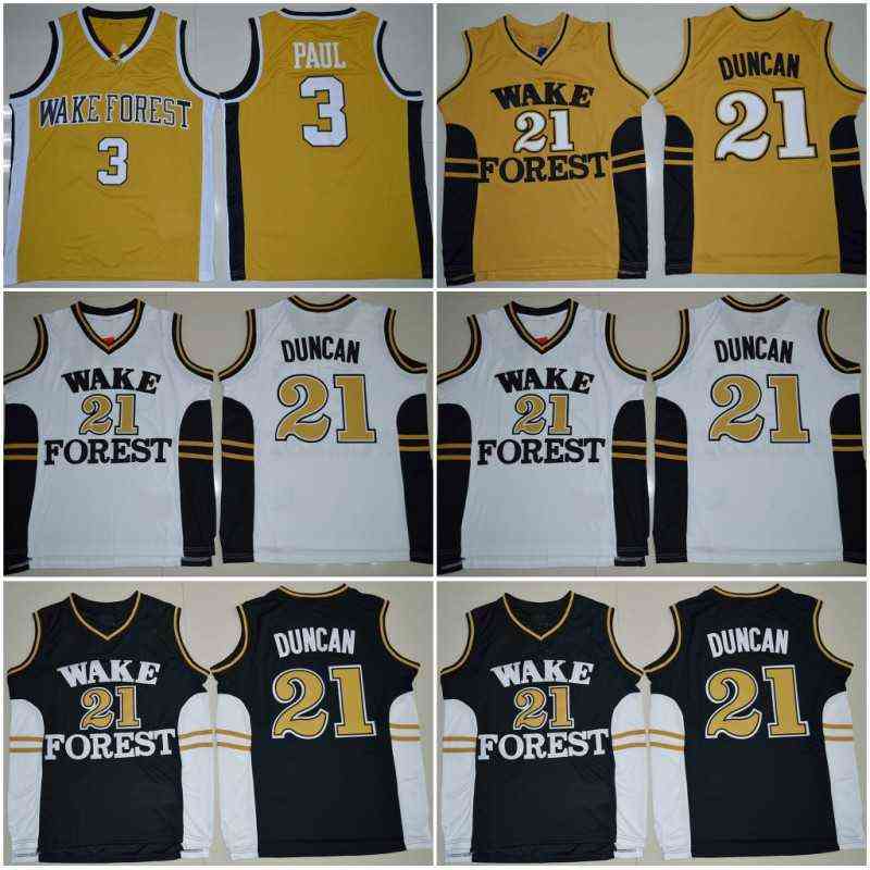 Wake Forest Demon Deacons College Basketball Jerseys Tim 21 Duncan Chris 3 Paul Shirts Cheap University Stitched Basketball Jersey S-XXL, As
Wake Forest Demon Deacons College Basketball Jerseys Tim 21 Duncan Chris 3 Paul Shirts Cheap University Stitched Basketball Jersey S-XXL, As