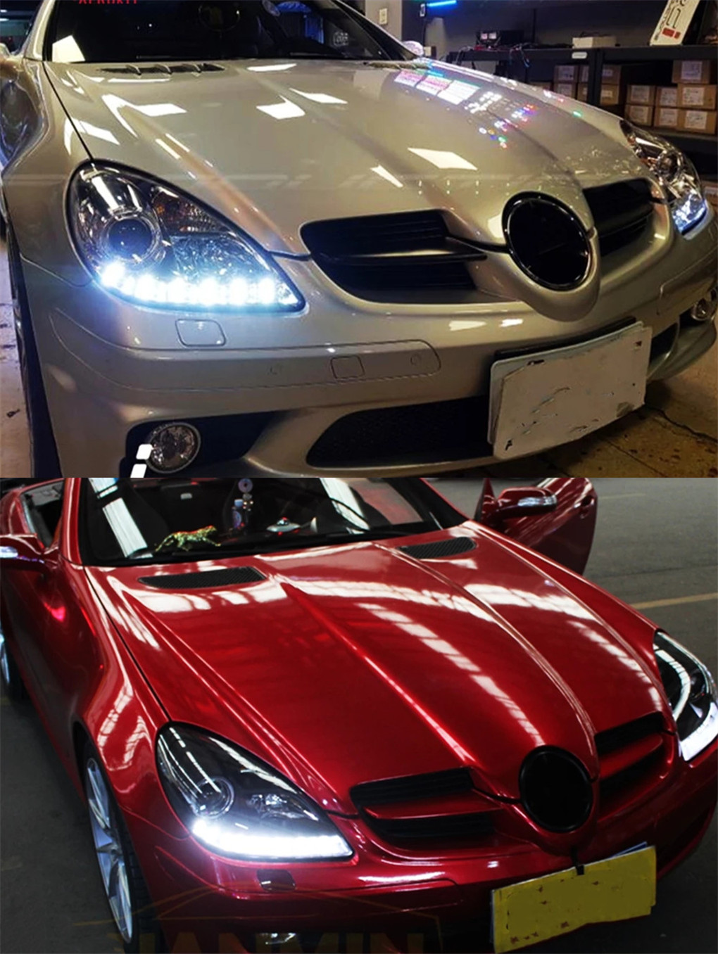 Car Styling LED Headlight For Benz R170 2004-2011 SLK200 SLK320 High Beam DRL Turn Signal Fog Lamp Driving Headlights