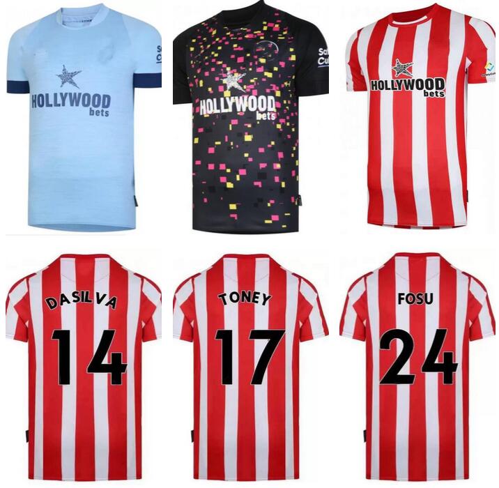 22 23 Forss Brentfords Soccer JerseyS 2022 2023 Canos Jensen Thompson Pinnock Toney Henry away men football shirt Jansson Mbeumo Ajer Jorgensen fosu Baptiste Janelt