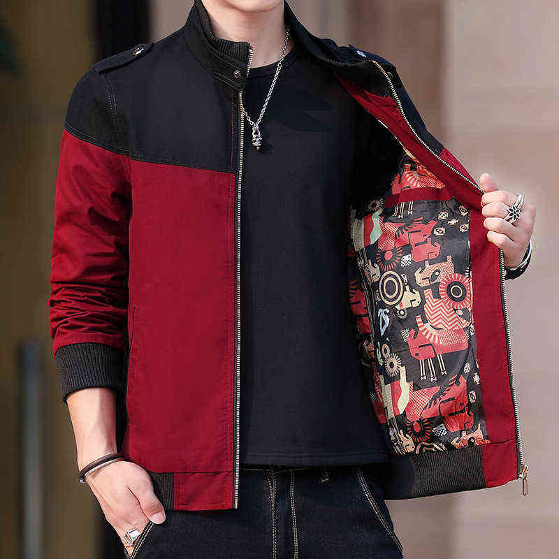 Mens Bomber Jacket 2022 New Spring Men's Fashion Jacket Coat Casual Stand Collar Windbreakers Men Fashion Clothing G220818
