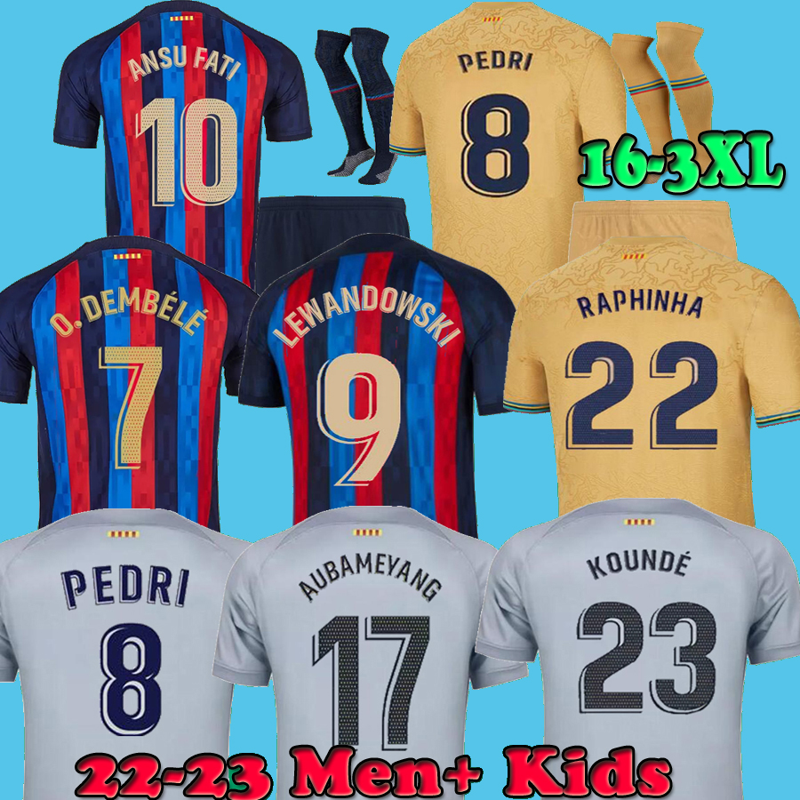 ANSU FATI PEDRI Kounde LEWANDOWSKI Camisetas de football soccer jersey Raphinha Kessie 22 23 ADAMA FERRAN 2022 2023 barcelonas Christensen shirt BARCAS men kids, 22 home ucl patch
ANSU FATI PEDRI Kounde LEWANDOWSKI Camisetas de football soccer jersey Raphinha Kessie 22 23 ADAMA FERRAN 2022 2023 barcelonas Christensen shirt BARCAS men kids, 22 home ucl patch