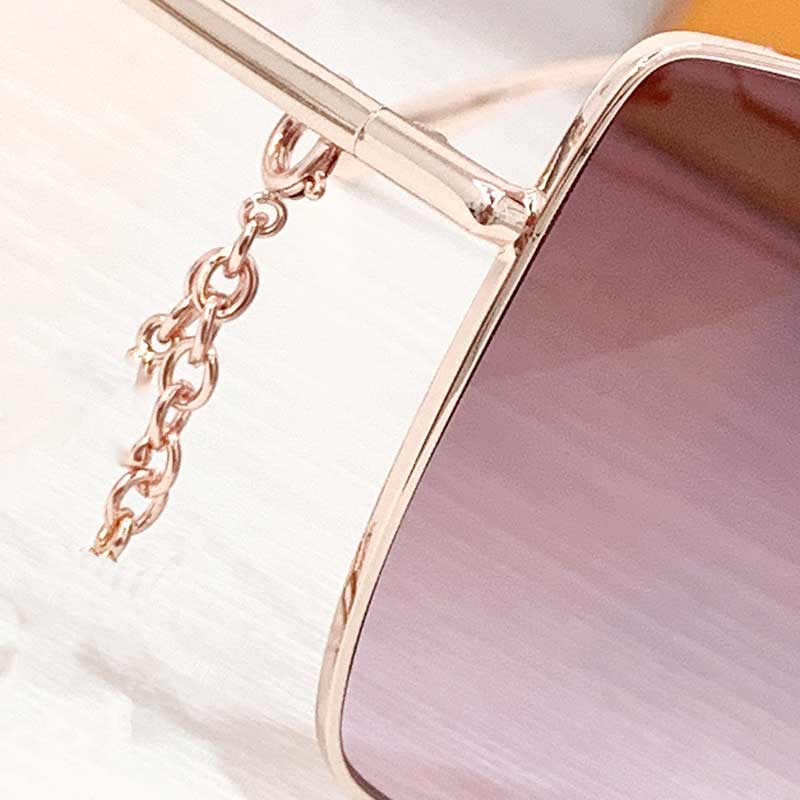 Brand Women Oversized Sunglasses Z1725 Glamour Cat Eye Frame Gradient Lens Lightweight Metal Temple Detachable Charm Summer Style Occhiali da soleZ172