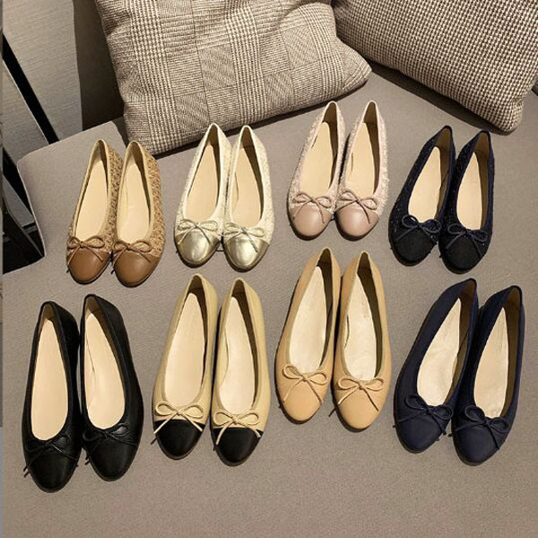 Designer Women Shoes Ballet Flat Shoes Classic Basic Leather Tweed Cloth Two Color Splice Bow Round Ballets Shoe Fashion Flats without box, 23
Designer Women Shoes Ballet Flat Shoes Classic Basic Leather Tweed Cloth Two Color Splice Bow Round Ballets Shoe Fashion Flats without box, 23