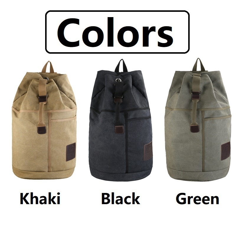 Mens Bag Outdoor Sports Rucksack Canvas Backpacks School Hiking Travel 220819