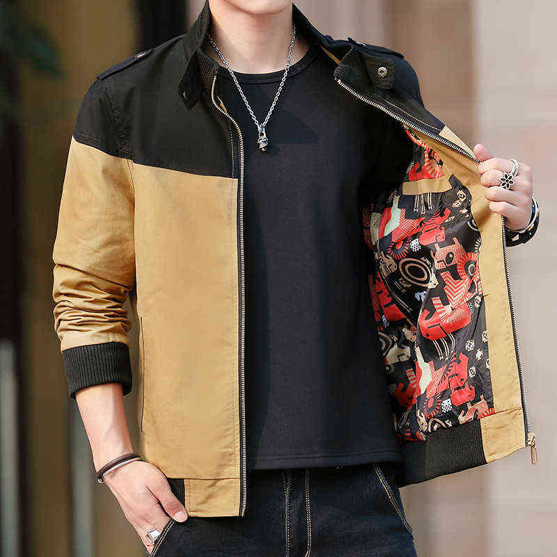 Mens Bomber Jacket 2022 New Spring Men's Fashion Jacket Coat Casual Stand Collar Windbreakers Men Fashion Clothing G220818