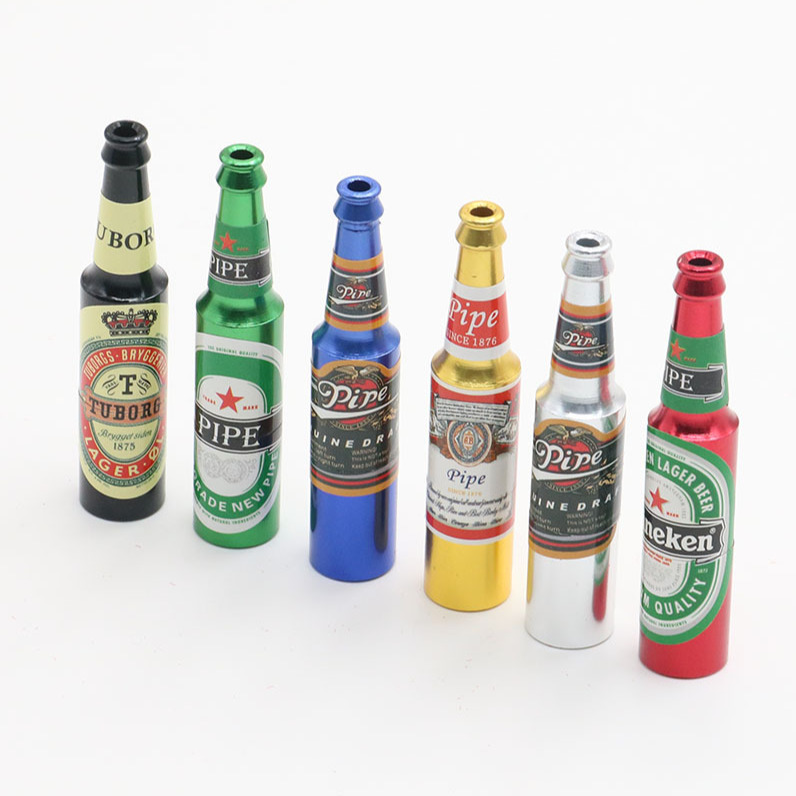 2.7 Inch Metal Smoking Pipe Glossy Beer Bottle Shaped Fuuny Cool Tobacco Hand Pipes for Household
2.7 Inch Metal Smoking Pipe Glossy Beer Bottle Shaped Fuuny Cool Tobacco Hand Pipes for Household