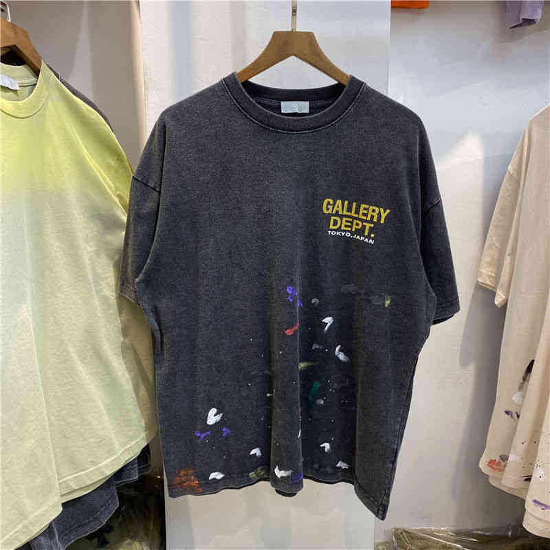 Fashion Mens Gallerydept Shirt European American Hip Hop Letter Splash Ink High Street Vintage Couple Loose Short Sleeve Shirts 0, Creamy-white
Fashion Mens Gallerydept Shirt European American Hip Hop Letter Splash Ink High Street Vintage Couple Loose Short Sleeve Shirts 0, Creamy-white