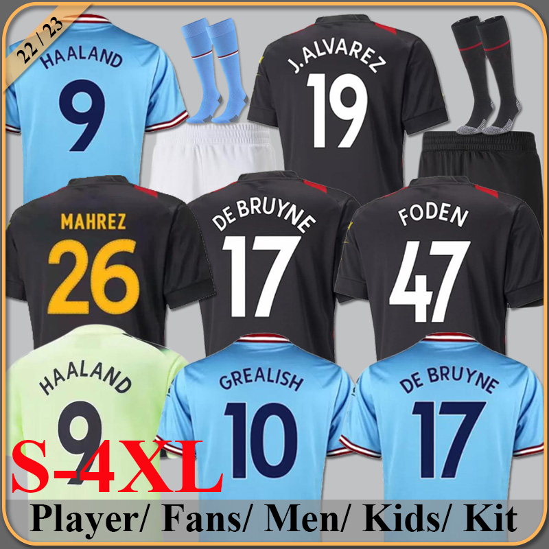22 23 HAALAND SOCCER JERSEYS GREALISH STERLING MANS CITIES MAHREZ fans player version DE BRUYNE FODEN 2022 2023 football tops shirt kids kit sets uniform Boys youth, Home kit/socks
22 23 HAALAND SOCCER JERSEYS GREALISH STERLING MANS CITIES MAHREZ fans player version DE BRUYNE FODEN 2022 2023 football tops shirt kids kit sets uniform Boys youth, Home kit/socks