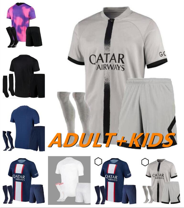 22 23 MBAPPE pSgS soccer jerseys 2022 2023 DI MARIA WIJNALDUM SERGIO RAMOS HAKIMI fourth Maillots de football kit VERRATTI third 4TH shirt Men kids Kits
22 23 MBAPPE pSgS soccer jerseys 2022 2023 DI MARIA WIJNALDUM SERGIO RAMOS HAKIMI fourth Maillots de football kit VERRATTI third 4TH shirt Men kids Kits