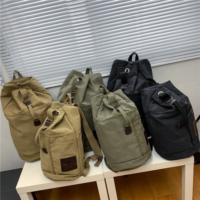 Mens Bag Outdoor Sports Rucksack Canvas Backpacks School Hiking Travel 220819