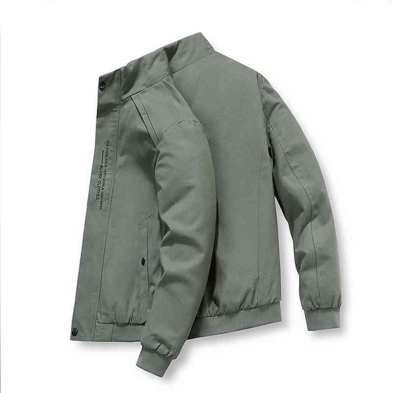 Blazer Jacket Men 2022 Autumn Casual Stand Collar Jacket Lightweight Coats Men Fall Daily Clothes Men Work Wear Coats Thin G220818