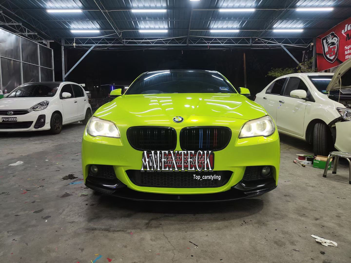 Premium Acid Lemon Gloss Magic Vinyl Wrap Highest Quality With Air Release Whole Car Wrapping Film Foil 1080 Series Initial Low Tack Glue 1.52x20m Rol