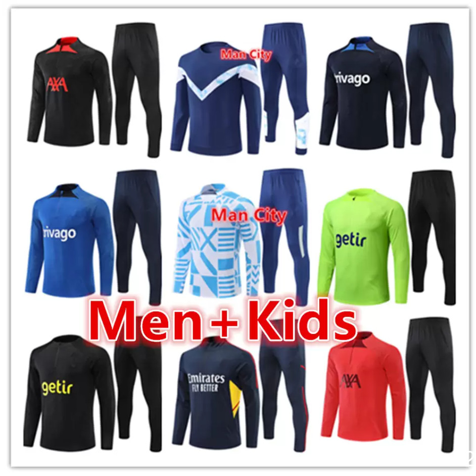 ManchesterS City United mens and kids soccer tracksuit football jerseys maillot chandal futbol survetement foot jersey sets 2022 2023 men kid trainers training set, 18
ManchesterS City United mens and kids soccer tracksuit football jerseys maillot chandal futbol survetement foot jersey sets 2022 2023 men kid trainers training set, 18