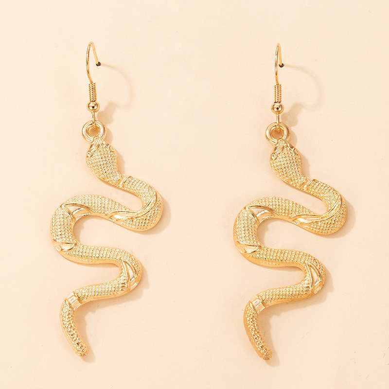 Gothic Snake Drop Earrings for Women 18K Gold Silver Dangle Earrings Jewelry Nice Gift Wholesale