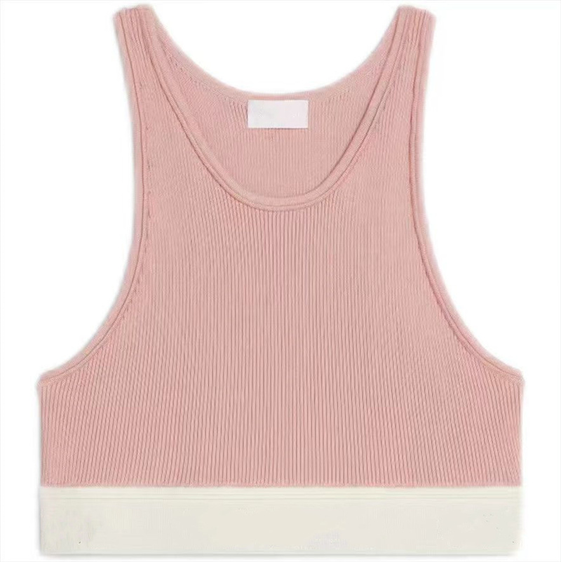 Women's Tanks Summer Stripe Fashion Sexy Crop Top Slim Tops O-neck Sleeveless Workout Vest Ladies Good Quality Tank 10 Colors