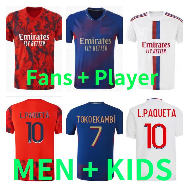 Maillot de foot 2022 2023 Lyon Soccer Jerseys L.PAQUETA MEN KIDS set 22 23 TOKO EKAMBI CHERKI AOUAR TOLISSO Kadewere TETE football kit shirts Fans player Version
Maillot de foot 2022 2023 Lyon Soccer Jerseys L.PAQUETA MEN KIDS set 22 23 TOKO EKAMBI CHERKI AOUAR TOLISSO Kadewere TETE football kit shirts Fans player Version