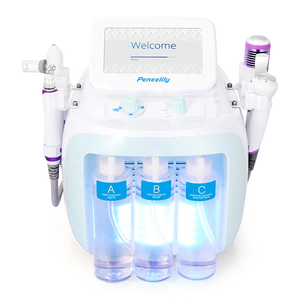 Skin Rejuvenation Facial Lifting Cleansing Microdermabrasion Equipment for Acne Removal Wrinkle Tightening Oxygen Bubble Facial Beauty Machine