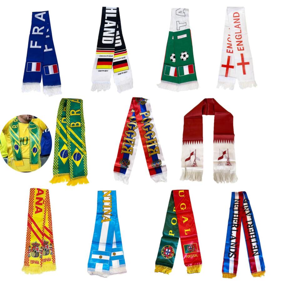Party Supplies 2022 Qatar World Cup 32 National Team Scarf Football Fan Tassel Scarfs Souvenir On The Spot To Watch The Ball Cheer up
Party Supplies 2022 Qatar World Cup 32 National Team Scarf Football Fan Tassel Scarfs Souvenir On The Spot To Watch The Ball Cheer up