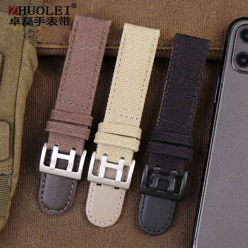 For Hamilton Khaki Field Watch h760250/h77616533/h70605963 H6893 Watch Strap Genuine Leather Nylon Men Watch Band 20mm 22mm 220819
