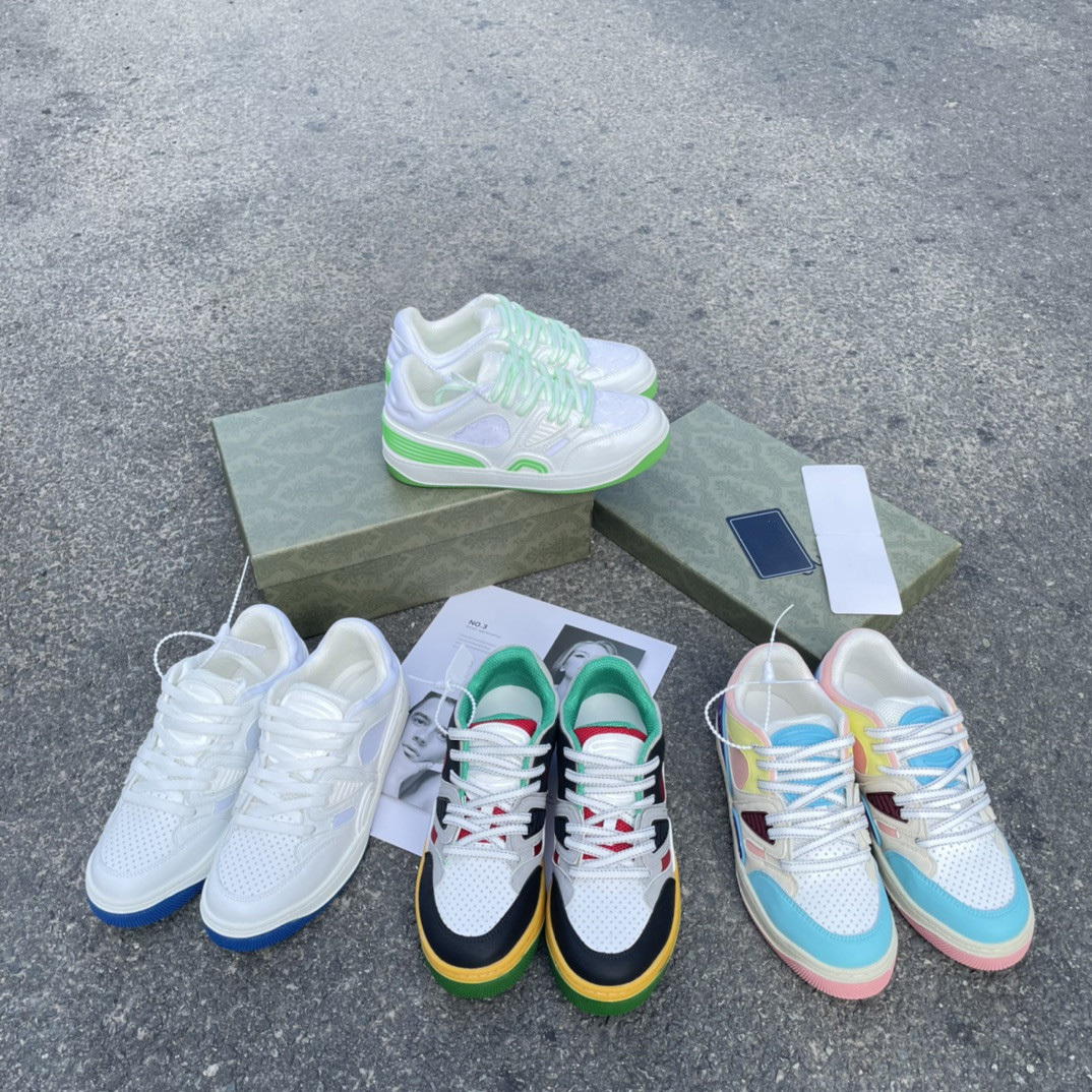 Luxury Designer Women Men Basket Shoes Low top Sneakers Sport Casual Shoe in Multicolors White Black Ankle leather Mesh trainer Double G Flatforms platform skate, Gui8191 
Luxury Designer Women Men Basket Shoes Low top Sneakers Sport Casual Shoe in Multicolors White Black Ankle leather Mesh trainer Double G Flatforms platform skate, Gui8191