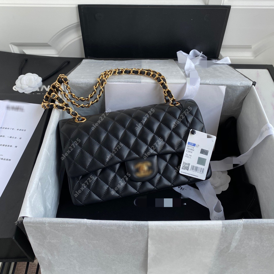 Top Quality Classic Designer Bags Women Shoulder bags Gold and Silver Chain Bag Crossbody Pure Color Handbag Cross Body Messenger Tote Purse, Black
Top Quality Classic Designer Bags Women Shoulder bags Gold and Silver Chain Bag Crossbody Pure Color Handbag Cross Body Messenger Tote Purse, Black
