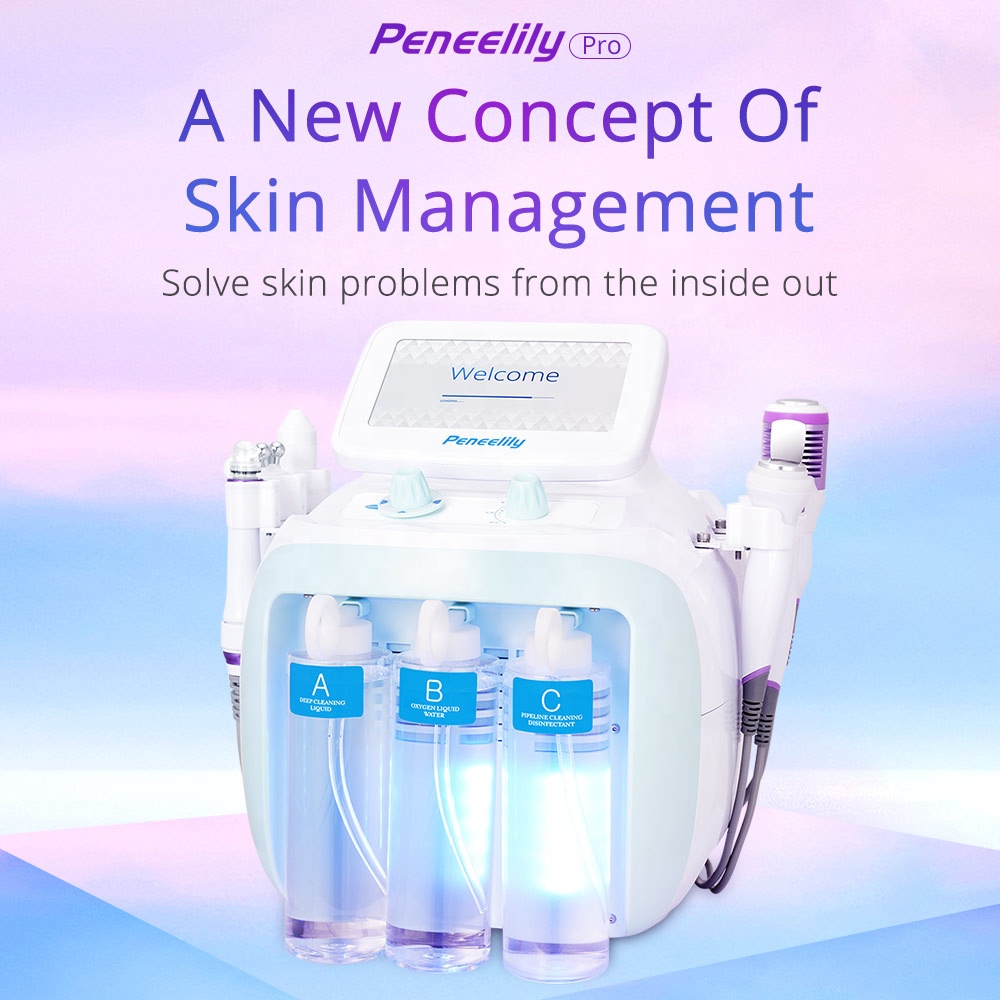 Skin Rejuvenation Facial Lifting Cleansing Microdermabrasion Equipment for Acne Removal Wrinkle Tightening Oxygen Bubble Facial Beauty Machine