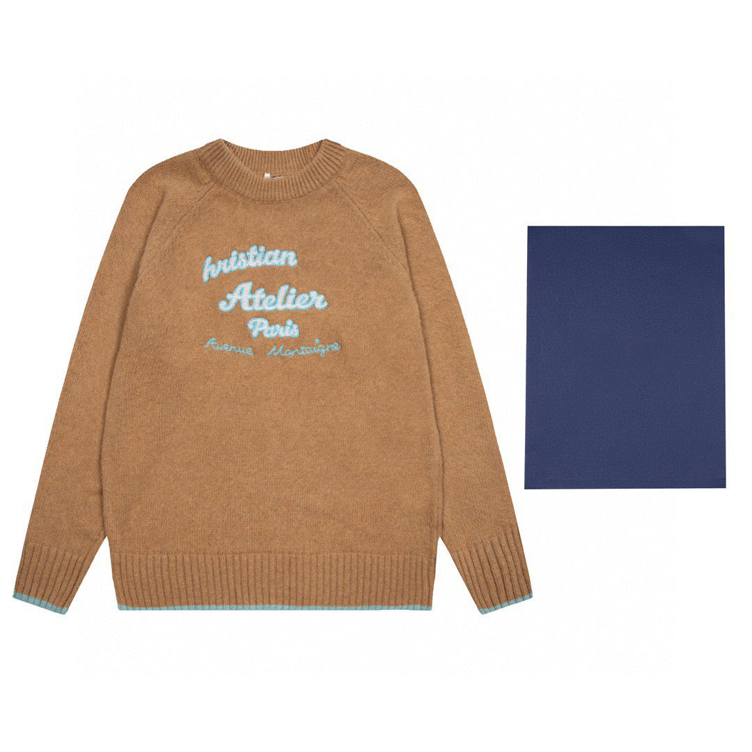 New AOP jacquard letter knitted sweater in autumn / winter 2023acquard knitting machine e Custom jnlarged detail crew neck cotton HS6TD, Black
New AOP jacquard letter knitted sweater in autumn / winter 2023acquard knitting machine e Custom jnlarged detail crew neck cotton HS6TD, Black