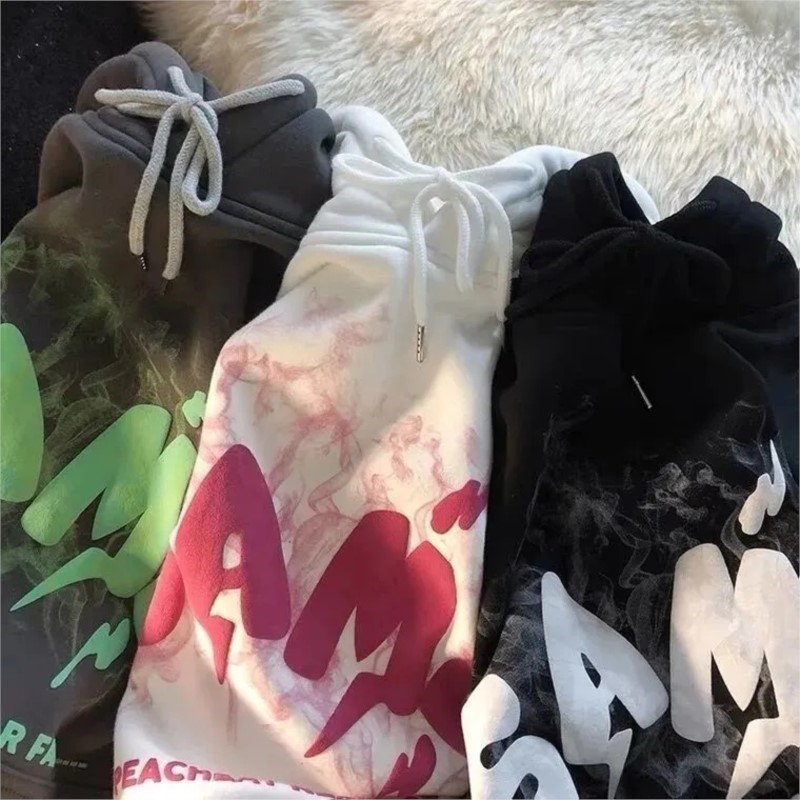 ZSKING Funny Kawaii Graffiti Monster Bubble Print Anime Hoodie Men's Korean Fashion Casual Streetwear Hip Hop Gothic Sweatshirt 220819