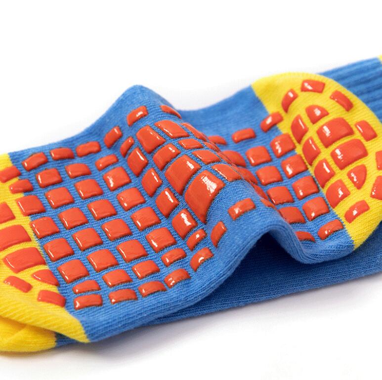 profesional Children Adults trampoline socks Gym Yoga Jumping Sports Grip Barre pilates sox Non Slip Kids jumping Socks