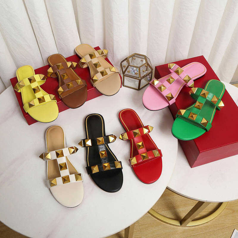 2022 Women Slippers Sandals FLAT ROMAN STUD CALFSKIN SLIDE SANDAL BLACK ROSE CANNELLE PINK LIGHT IVORY Summer Designer Luxury Fashion Ladies, Custom
2022 Women Slippers Sandals FLAT ROMAN STUD CALFSKIN SLIDE SANDAL BLACK ROSE CANNELLE PINK LIGHT IVORY Summer Designer Luxury Fashion Ladies, Custom