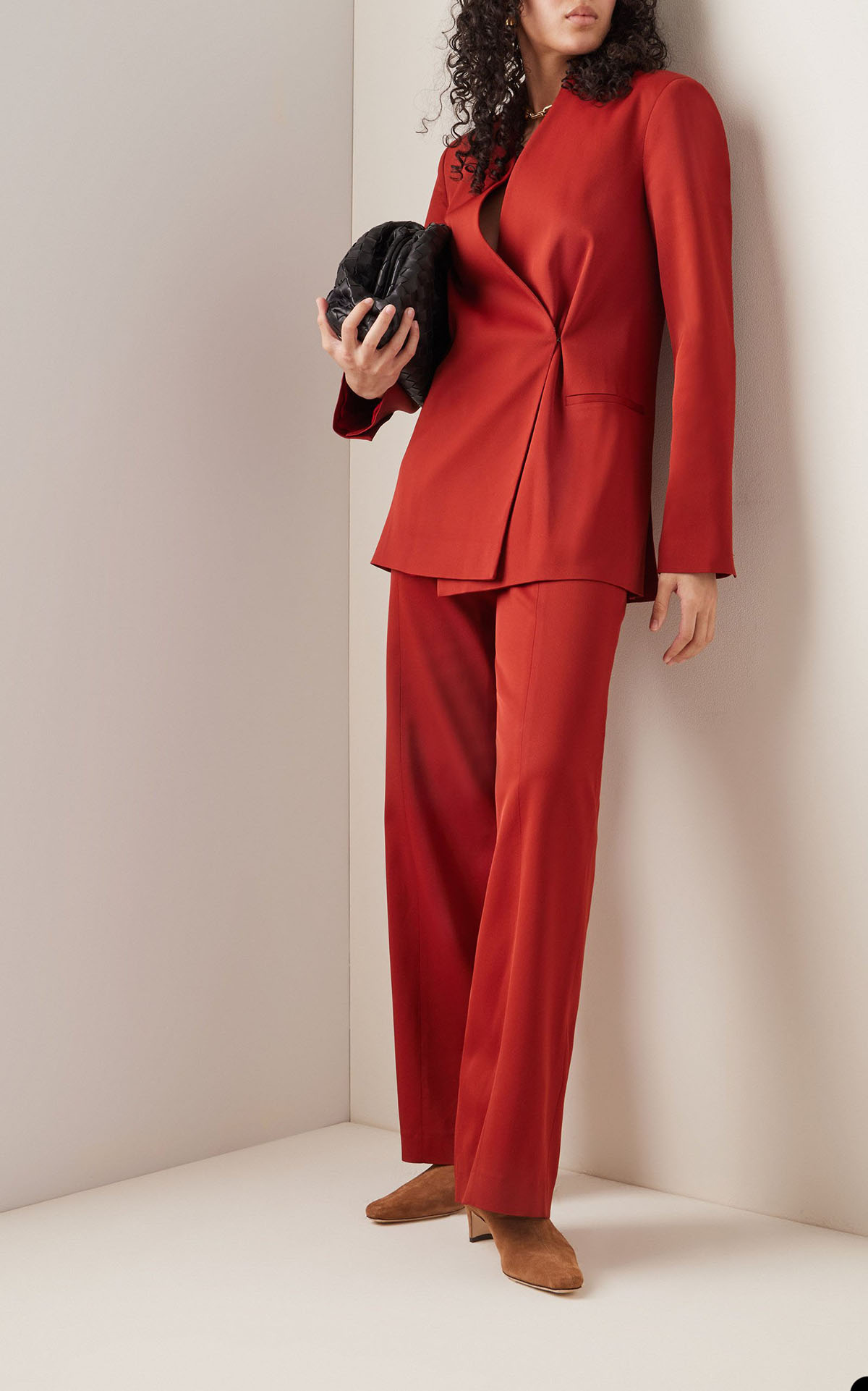Simple V Neck Bridal Slim Fit Blazer Suits New Design Long Sleeve Bride Wedding Outfits Leisure Two Pieces Party Gowns Wear