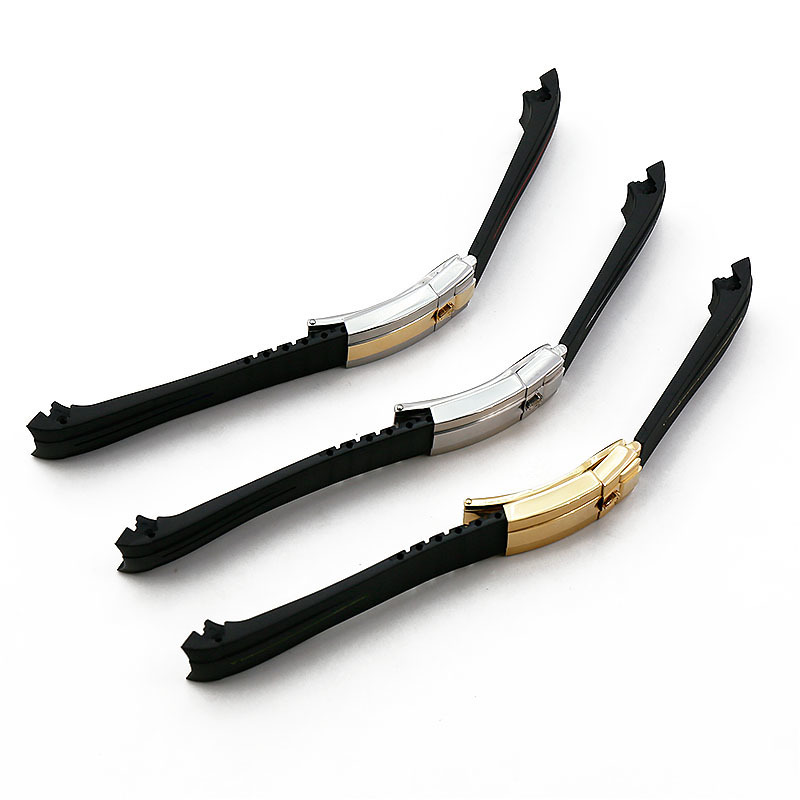 Men's rubber strap 20mm21mm folding buckle watch accessories for Rolex GMT ghost king Ancon waterproof silicone strap women band 220819