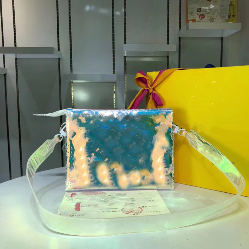 Designer bag Shoulder Bags Handbag Purse Tote Flap Holographic PVC Transparent handbags Laser Shopping Composite Bag, Clear
Designer bag Shoulder Bags Handbag Purse Tote Flap Holographic PVC Transparent handbags Laser Shopping Composite Bag, Clear