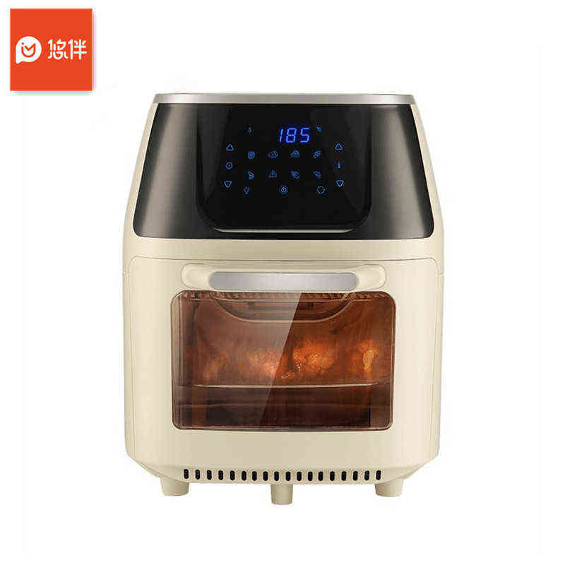 

you BAN 7L Air Fryer Oil-free Hot Air Electric Fryer with Visible Window Touchscreen Home 360 Baking Kitchen Cooking T220819