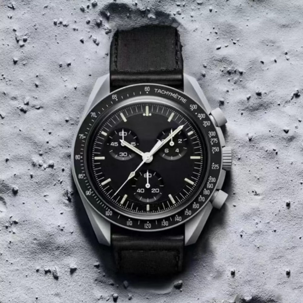 Bioceramic Moonswatch Men's 6 Pins Quarz Watch Full Function Chronograph Watches Mission To Mercury 42mm Nylon Luxury Watch Limited Edition Master Wristwatches, Watch box
Bioceramic Moonswatch Men's 6 Pins Quarz Watch Full Function Chronograph Watches Mission To Mercury 42mm Nylon Luxury Watch Limited Edition Master Wristwatches, Watch box