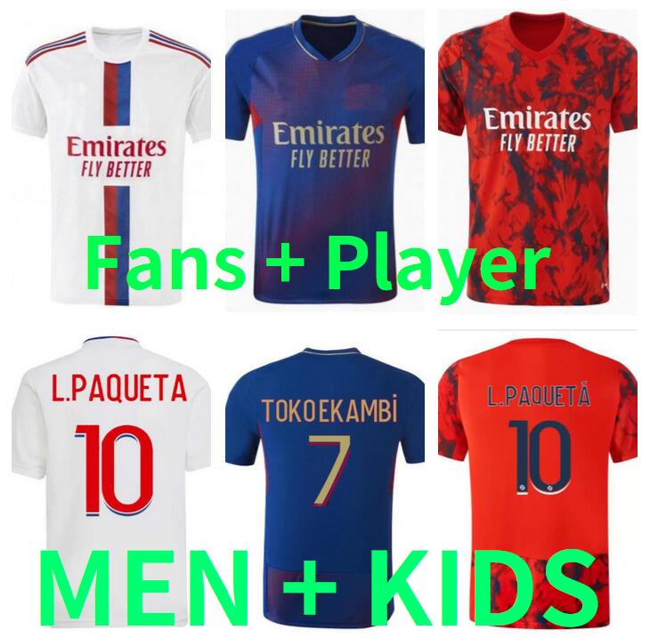 Fans player Version 2022 2023 L.PAQUETA soccer jerseys Lyon 22 23 AOUAR DEMBELE TRAORE FEKIR TOLISSO Kadewere TETE CHERKI Football Shirt maillot de foot Men Kids kit
Fans player Version 2022 2023 L.PAQUETA soccer jerseys Lyon 22 23 AOUAR DEMBELE TRAORE FEKIR TOLISSO Kadewere TETE CHERKI Football Shirt maillot de foot Men Kids kit