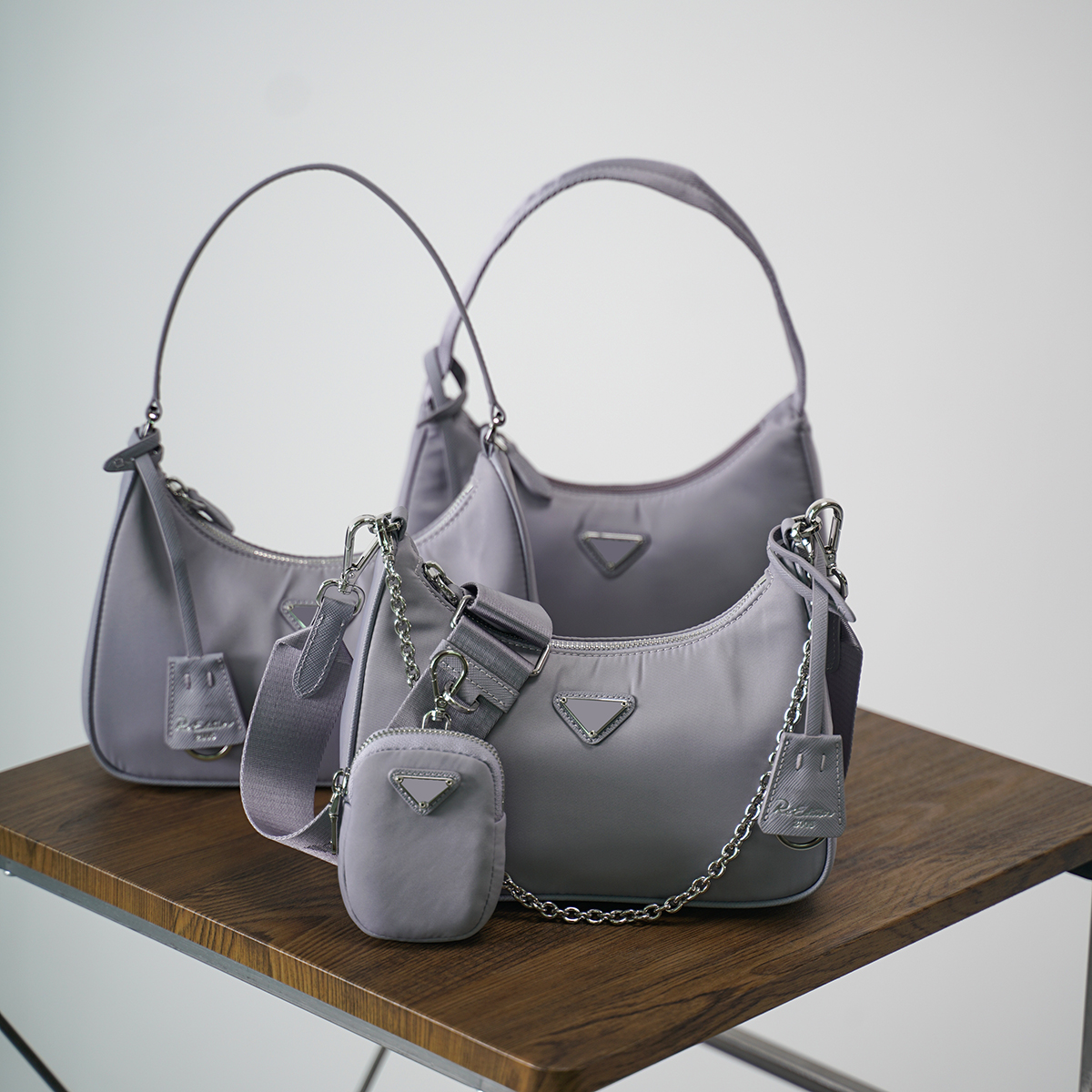 Fashion 3 in 1 Underarm Bags Tote Bag Shoulder Chain Ladies Luxury Designer Nylon Crossbody Hand Hold Designer 3 Pack Crescent, Empty box
Fashion 3 in 1 Underarm Bags Tote Bag Shoulder Chain Ladies Luxury Designer Nylon Crossbody Hand Hold Designer 3 Pack Crescent, Empty box