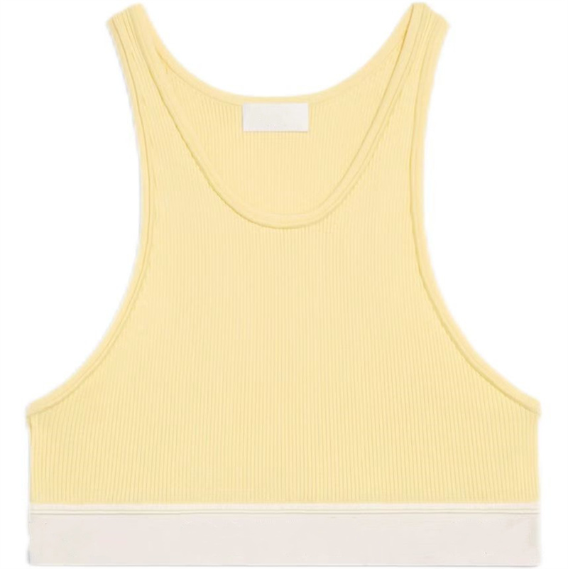 Women's Tanks Summer Stripe Fashion Sexy Crop Top Slim Tops O-neck Sleeveless Workout Vest Ladies Good Quality Tank 10 Colors