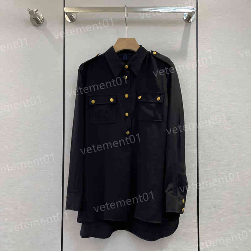 Designer Womens Shirts Fashion Brand Loose Long Shirt Autumn Breathable Long Sleeve Lapel Metal Button Tops Luxury Women Clothing, Extra shipping
Designer Womens Shirts Fashion Brand Loose Long Shirt Autumn Breathable Long Sleeve Lapel Metal Button Tops Luxury Women Clothing, Extra shipping