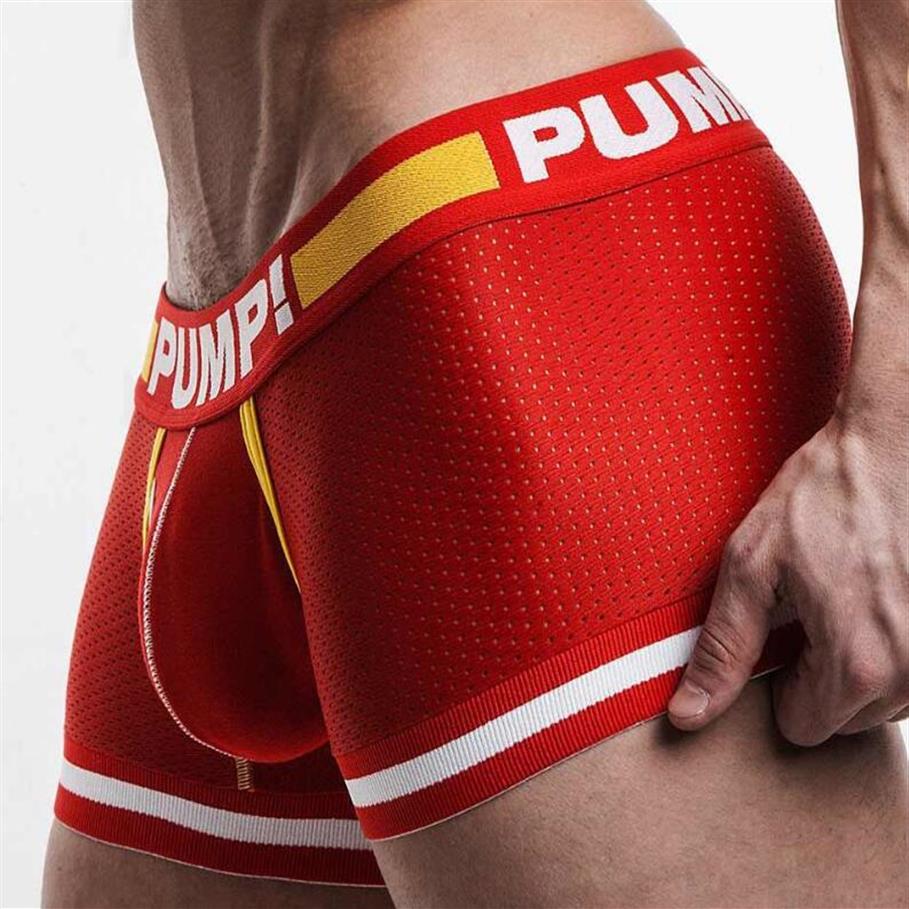 New cotton PUMP men039s underwear new products Breathable mesh cloth sexy men039s boxer briefs 3piece lot27598515501