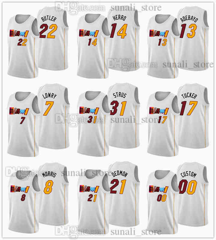 2022-23 City White Basketball Jerseys Jimmy Butler 22 Bam Ado 13 Tyler Herro 14 Kyle Lowry 7 P.J. Tucker 17 Max Strus 31 Markieff Morris 8 D
2022-23 City White Basketball Jerseys Jimmy Butler 22 Bam Ado 13 Tyler Herro 14 Kyle Lowry 7 P.J. Tucker 17 Max Strus 31 Markieff Morris 8 D