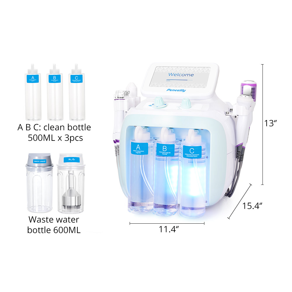 Skin Rejuvenation Facial Lifting Cleansing Microdermabrasion Equipment for Acne Removal Wrinkle Tightening Oxygen Bubble Facial Beauty Machine