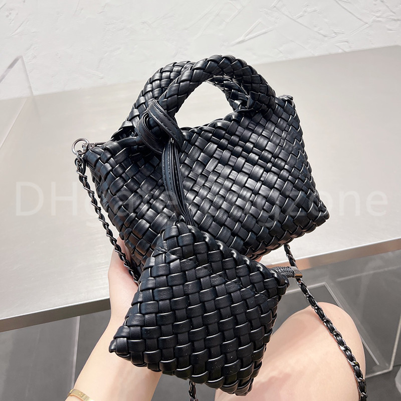 Fashion Tote Messenger Bag Woven Small Coin Handbag Lady Side Dish Basket Gentle And Cute Wind Light Large Capacity